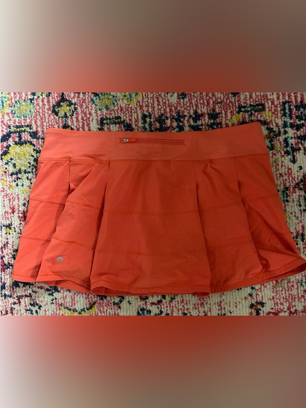 Lululemon Coral/Orange Skirt - Picture 2 of 3